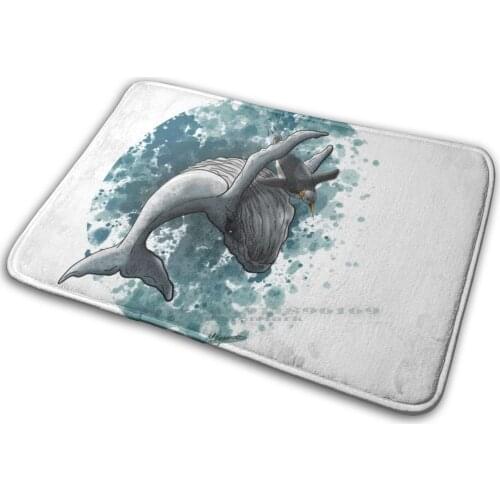 Submarine Hug Mat Rug Carpet Anti-Slip Bedroom Entrance Door Mat Whale Pinguin Ocean Life Sea Sub Marine Love Pray For Oceans