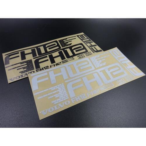 Rc Toys Model Truck Cab Body Logo Stickers Sets For 1/14 Scale Remote Control Car Tamiya FH12 Decoration Accessories Parts