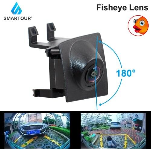 Smartour 180 Degree Fisheye Car Front View Camera For BMW logo Embedded anastomosis X3 X4 Night Vision Front Grille Camera