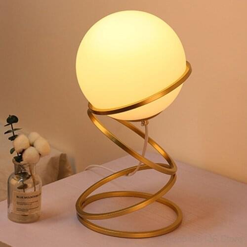 Modern Minimalist Glass Bedroom Table Lamp Light Luxury Industrial Style Living Room Art Decoration Study Office Home Lighting