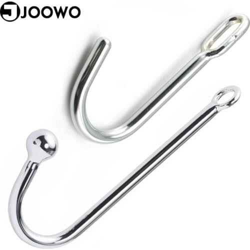 Steel Anal Hook Metal Anal Plug Erotic Slave Butt Products Masturbator Medical Sex Toy for Women Man Gay