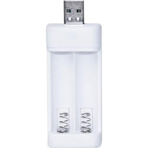 E56B Universal Batteries with Double-Slot for AAA/AA Cell Supports Separate Charging