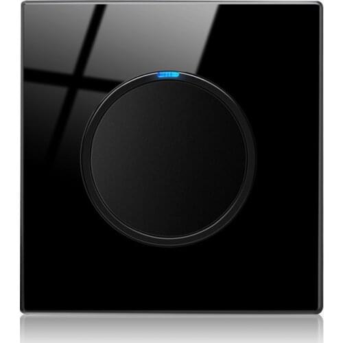 Retro Light Switches Wall Glass Panel Black TV USB Sockets Power Outlet Parts Sockets Press button Interruptor