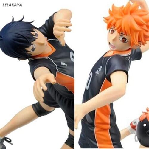 Japanese Anime Action Figure Kageyama Tobio Hinata Shoyo Play Volleyball Ver Model 17cm Collectible Decoration Doll Brinquedos