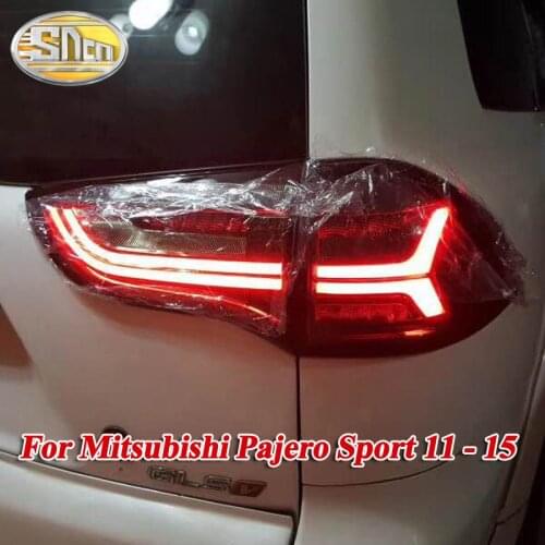 Rear Driving Lamp + Brake + Reverse + Dynamic Turn Signal Car LED Taillight Tail Light For Mitsubishi Pajero Sport 2011-2015