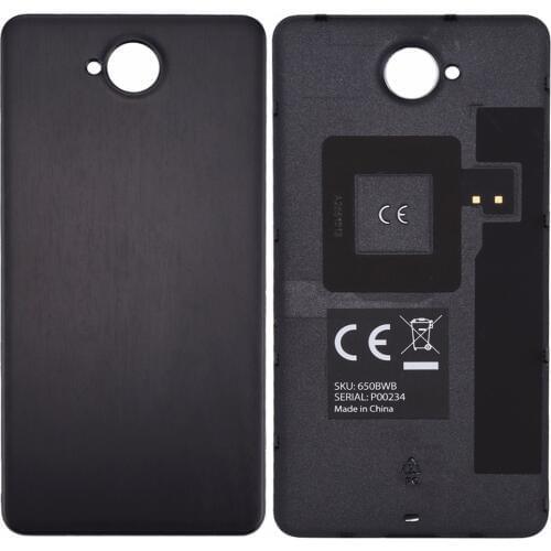For Microsoft Lumia 650 Wood Texture Battery Back Cover with NFC Sticker
