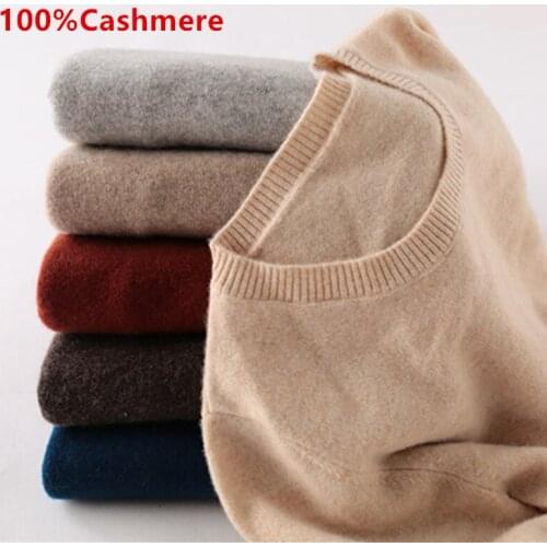 100% Cashmere Sweater Women Jumper 2021 Autumn Winter Warm All-match O-Neck Knitted Pullover Pull Femme Hiver