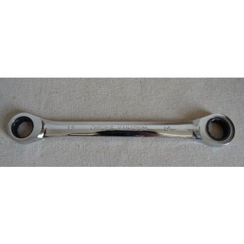 NEW 1PC 72T CRV 18*19 Double plum blossom Ratchet Handle Wrench Car Spanner tool DIN