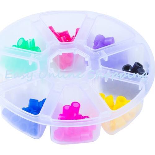 160 pcs/box Dental Code Rings Standard Color Recognition Colorful Rings Soft silicone Fit all hand instruments Dentist materials