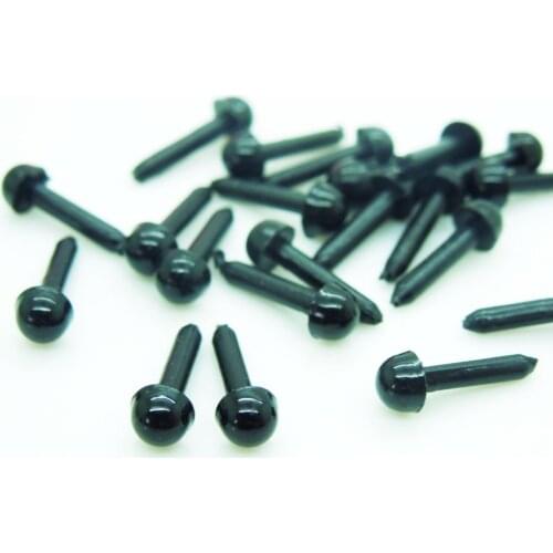 200PCS 3/4/5/6MM Safety Eyes Amigurumi Eyes Doll Eyes/ Needle felting doll plastic mini eyes for diy doll accessories