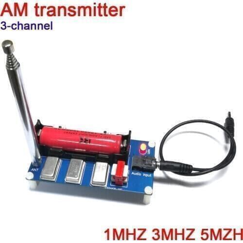 3-channel AM transmitter 1MHZ 3MHZ 5MZH with antenna for radio receive player transmitter / phone