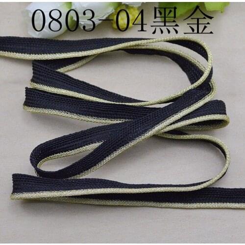5Meters 10mm Gold and Black White Piping Lip Cord Trim Pillow Cushion Trim Upholstery Edging Ribbons Bedding Sewing Supplies