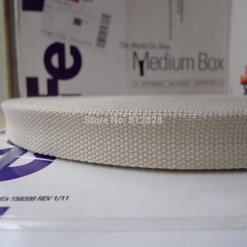 50 Yards 1'' 25mm #10 Ivory Color Webbing Wholesale