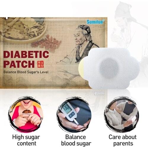 6pcs Blood Sugar Diabetes Patch Reduce Blood Glucose Sugar Balance Plasters 100% Chinese Herbal Medical Plaster QLJ133