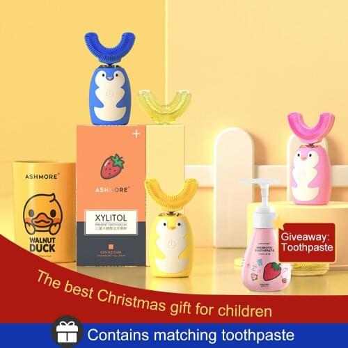 Auto Toothbrush For Kids Ultrasonic Electric Tooth Brush 360 Degrees Silicon Automatic TeethBrush Cartoon Patte