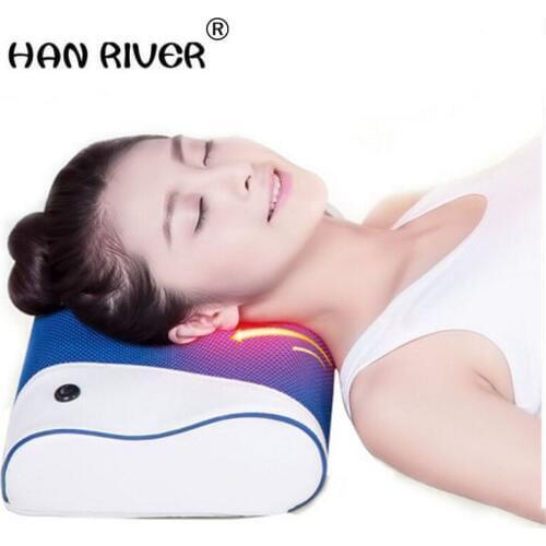 Household electric kneading and hot compress neck massager neck pillow the small of the back cushion for leaning on