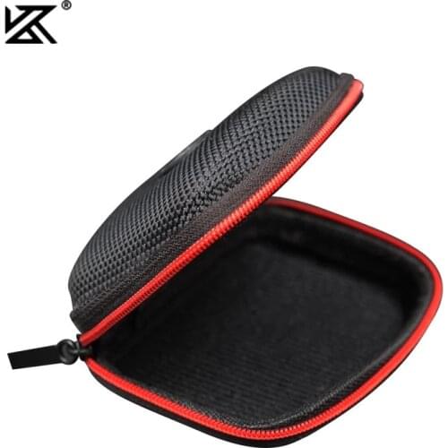 KZ Headsets Case Earphone Box Square Portable Compression Headphones Cable Bag EVA Zipper Case For KZ EDX ZST ES4 ZSX ZSNPRO ZAS