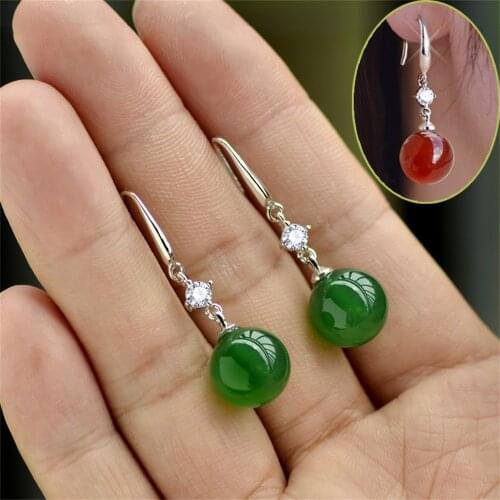 Zircon Earrings For Women Fashion Rhinestone Earings Female Ears Jewelry Beads Party Accessories