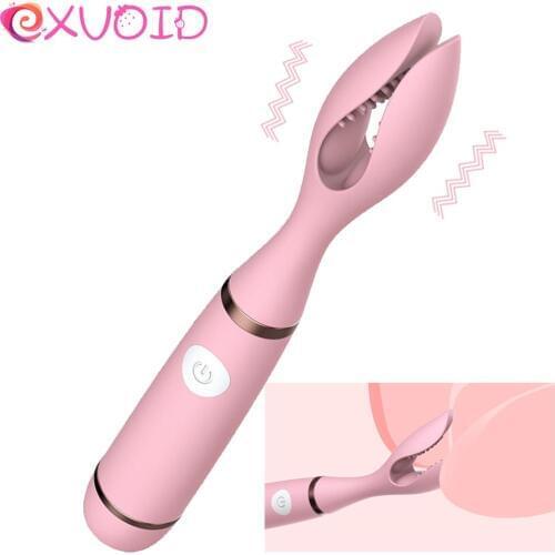 EXVOID Nipple Massager Vibrator Breast Clip Clitoris Vibrating Clamp Sex Toys for Women G spot Masturbation Magic Wand Vibrator