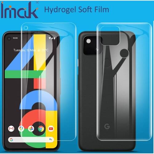 Imak Hydrogel Film For Google Pixel 4a Rear Front Back Soft Clear Screen Guard Protective oleophobic For Pixel 4a 5G