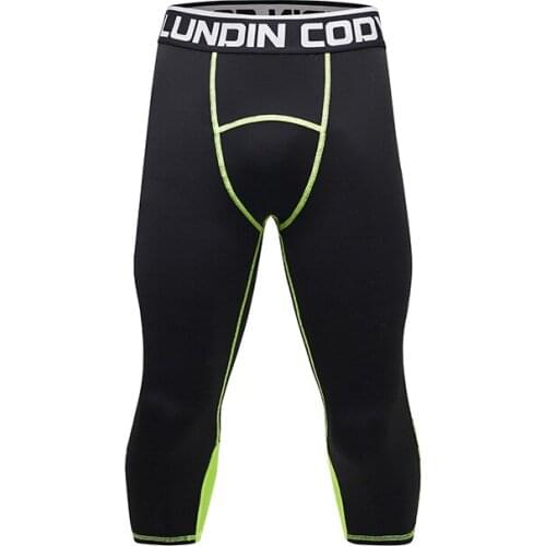 Guangzhou New Design Running Sportwear Tight Pants Men Jogging Fitness Compression Trousers