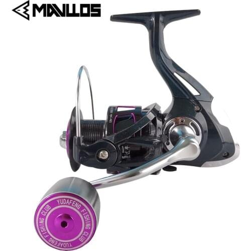 Mavllos Saltwater Spinning Reel JA1000-6000 Ratio 5.2:1/4.7:1 Metal/EVA Ball Grip Spool Fishing Reel for Carp Max Drag 8-12kg
