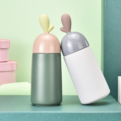 Finger heart Cute Candy Thermos Cup Kids Cartoon Hot Water Bottle Stainless Steel Thermal Coffee Mug Vacuum flask insulated