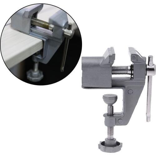 Mini Bench Vise Aluminium Alloy Table Vice Universal Bench Clamp Table Screw Vise for DIY Craft Mold Fixed Repair Tool Household