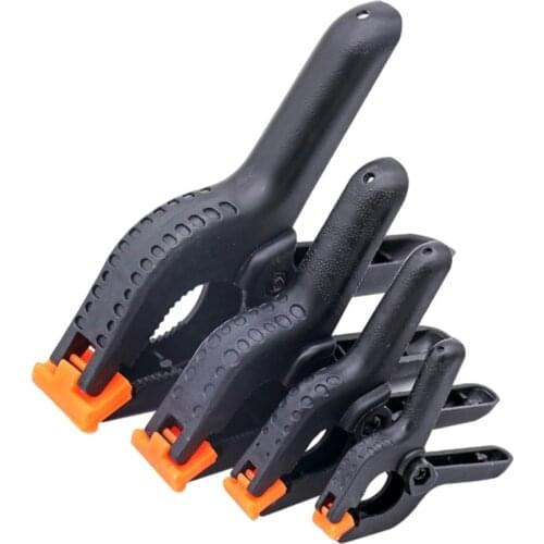 Nylon Woodworking Clamp Adjustable Plastic Spring Clamp 2/3/4/6 Inch Woodworking Tool Woodworking Clamp Background Clamps