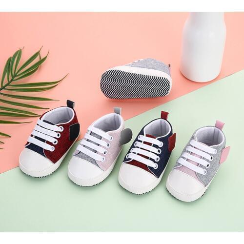 First Walkers Shoes For Newborn Baby Girls Boy Splicing Bandage Soft Sole Casual Shoes Single Shoes Sneakers детская обувь
