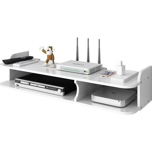 Router shelf, TV set top box, wall mounted storage box, living room, home use, no hole, wireless WiFi shelf