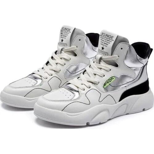 Suede Leather Boots Women Winter Shoes 2019 Fashion Ins Women Sneakers Height Increasing Shoes Warm Plush Snow Boots