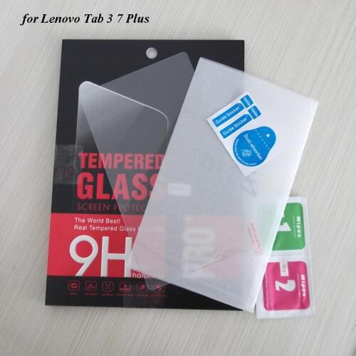 HD Premium Glass Screen Protectors For Lenovo Tab 3 7 Plus TB7703 TB-7703 Tempered Glass Films 100PCS/Lot