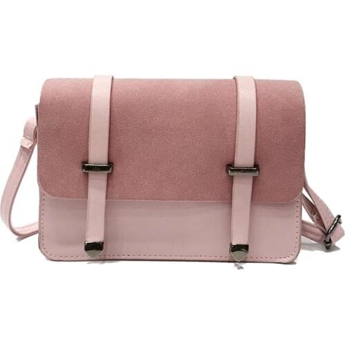 Women Lady Girl Shoulder Crossbody Bag PU Buckle Fashion Solid Color For Mobile Phone New