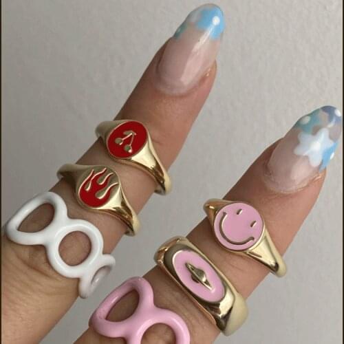 Matching Rings for Women Anillos Mujer Gold Ring Set Bagues Girls Anillo Bohemia Jewellery Slytherin Accessories Gift