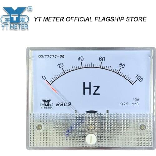 69c9 DC frequency meter 50Hz 60Hz 400Hz converter special meter 10V 5V 20mA sensor transmitter pointer analog frequency