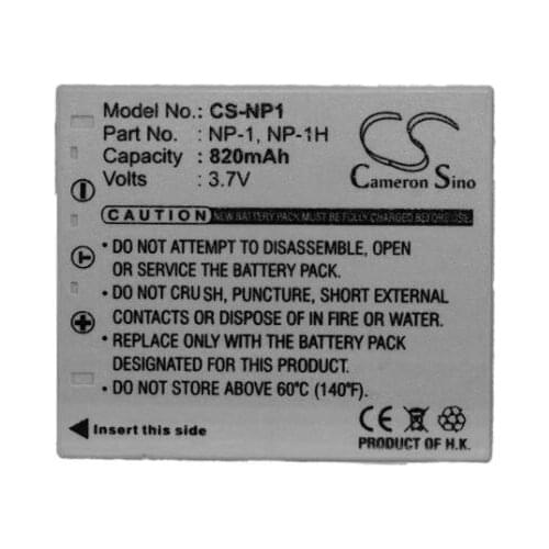 Cameron sino 820mah battery for MINOLTA Dimage X1 MBH-NP-1 NP-1 NP-1H Camera Battery
