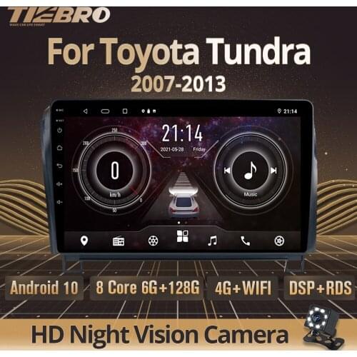 TIEBRO 2DIN Android10 Car Radio For Toyota Tundra XK50 2007-2013 Stereo Receiver GPS Navigation Auto Radio Car Multimedia Player