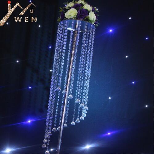 Free shipping Rotation Acrylic Crystal Wedding Centerpiece / Table Centerpiece 48" Tall 10" Diameter, Wedding Decor road leads