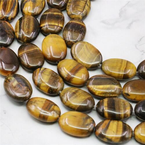 13x18mm Natural African Roar Tigers Eye Oval Loose Beads Fashion Jewelry Semi-Precious Natural Stone 15inch" "Wholesale Price