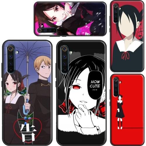 Cute Kaguya Sama Anime Girl Case For Realme GT Neo Q3 6 7 8 Pro C15 C11 C3 C21 Back Cover For OnePlus 9 Pro 8 7T 8T 9R