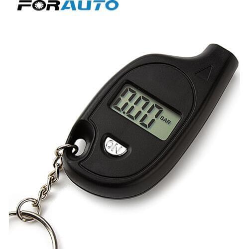 FORAUTO Auto Motorcycle Tyre Pressure Digital Meter Portable Tire Pressure Gauge Mini Tester Car Detector Diagnostic Tool