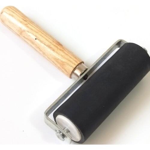 Handmade Art Woodcut Tools 10CM Oil Printing Rubber Roller Wooden Handle Can Be Removed For Easy Cleaning