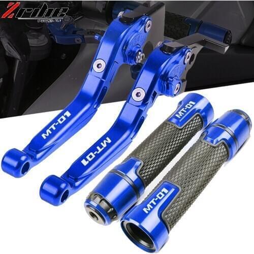 For YAMAHA MT 01 MT-01 MT01 2004-2009 2005 2006 2007 2008 Motorcycle CNC Brake Clutch Levers Handlebar knobs Handle Hand Grips