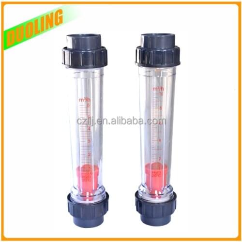 DN40 LZB 40S Plastic air Flow Meter Rotameter long tube