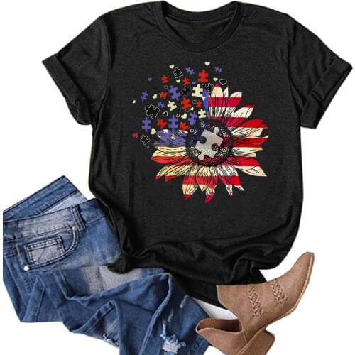 American Usa Flag Tshirt For Women Male Summer Striped Stars Tops Tee Shirt For Young Girls Summer Tunic For Independence Day