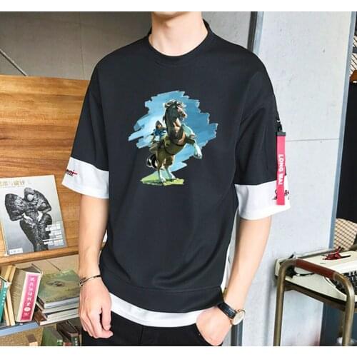 Game Anime Logo T-shirt Unisex Manga Streetwear T-shirt Casual Short Sleeve Teenagers Cartoon t Shirt