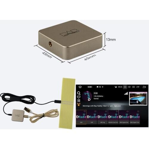 Car DAB module box Digital Audio raido Broadcasting Radio Tuner Amplified Antenna Receiver USB for Stereo Android DVD GPS part
