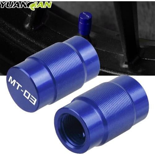 Motorcycle Accessories Wheel Tire Valve caps CNC Aluminum Airtight cover For Yamaha MT-03 MT03 MT 03 FZ 03 2015 2016 2017 2018