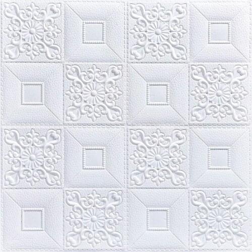 77x70cm 3D Wall Stickers Brick Bedroom Decor Waterproof Self-adhesive Wallpaper For Kitchen Living Room TV Backdrop Decor